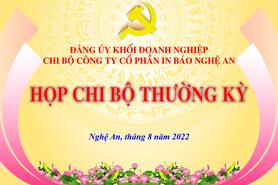 Ban Tổ chức Tỉnh ủy và Thường trực Đảng ủy Khối dự sinh hoạt Chi bộ Công ty cổ phần In báo Nghệ An