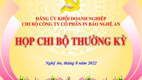 Ban Tổ chức Tỉnh ủy và Thường trực Đảng ủy Khối dự sinh hoạt Chi bộ Công ty cổ phần In báo Nghệ An