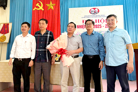 Chi bộ công ty cổ phần In báo Nghệ An tổ chức thành công Đại hội chi bộ công ty nhiệm kỳ 2025 - 2027.